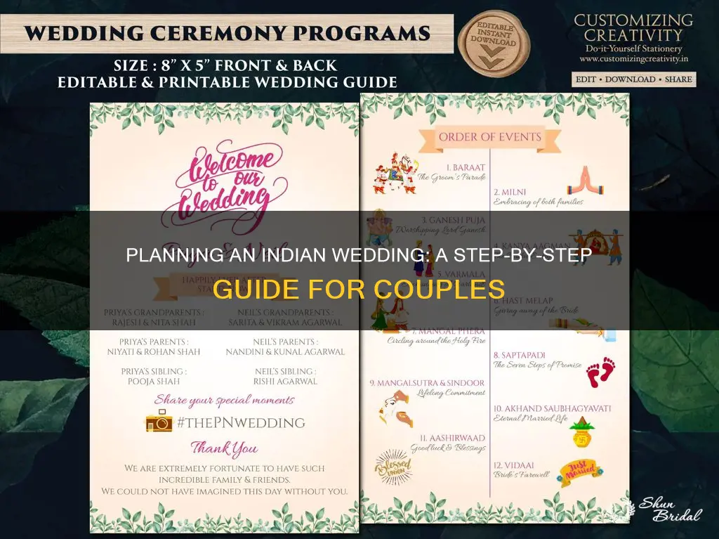 how to make indian wedding program