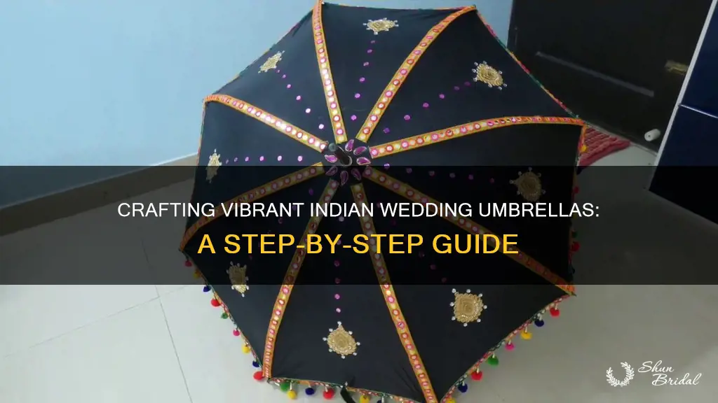 how to make indian wedding umbrella