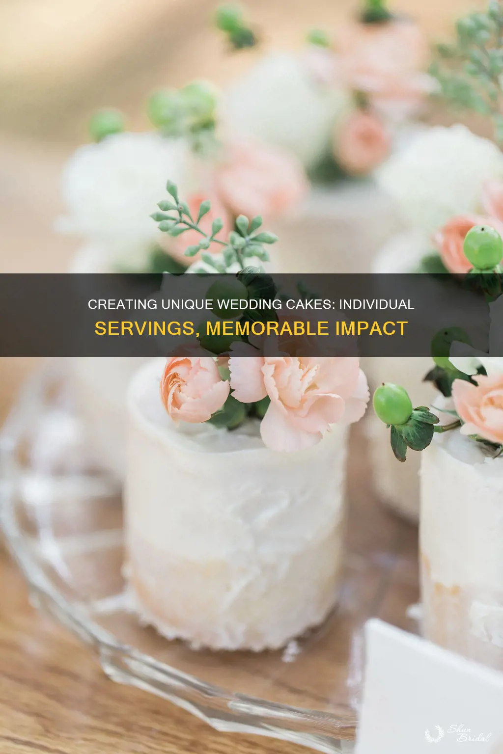 how to make individual cakes for weddings