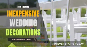 Creative Inexpensive Wedding Decorations: Tips and Tricks