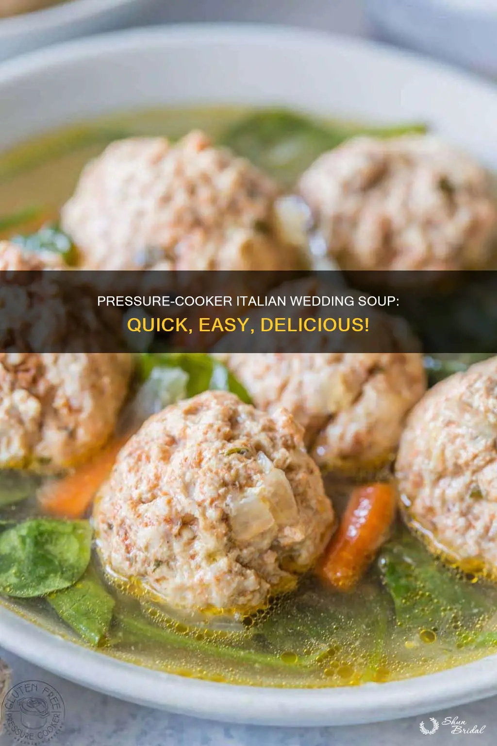 how to make italian wedding soup in a pressure cooker