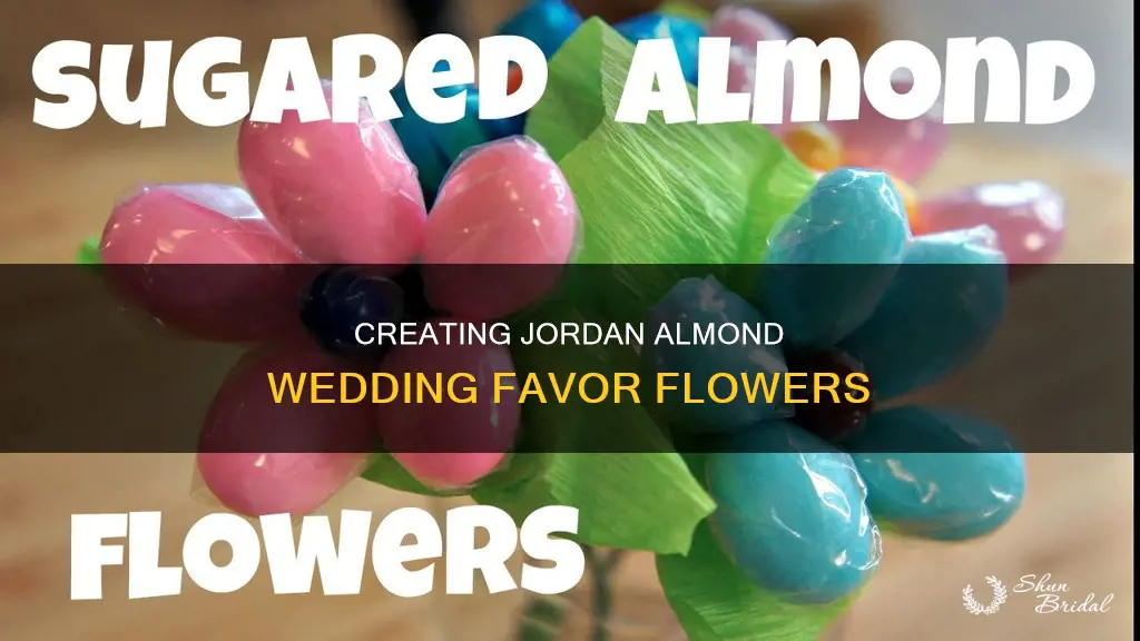 how to make jordan almond flower wedding favors