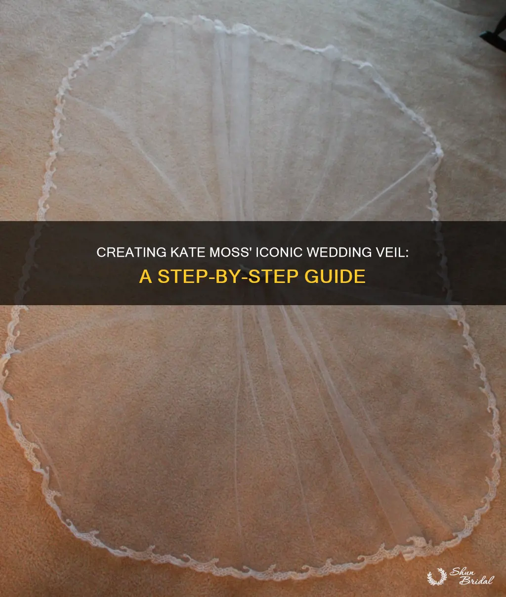 how to make kate moss wedding veil