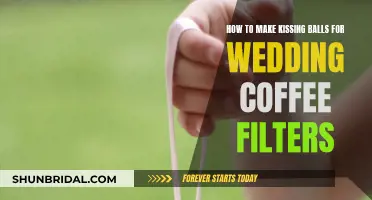 Create Kissing Balls for Your Wedding with Coffee Filters