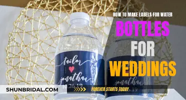 Creating Customized Water Bottle Labels for Your Wedding