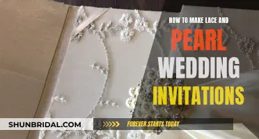 Creating Elegant Lace and Pearl Wedding Invites