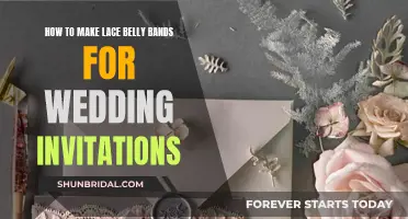 Creating Delicate Lace Belly Bands for Wedding Invites