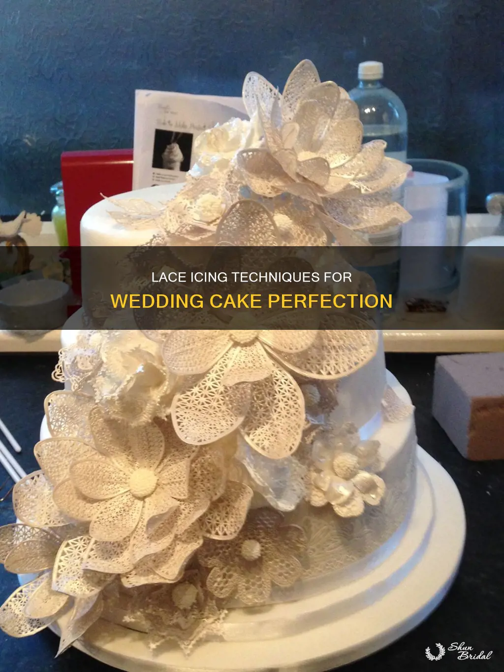 how to make lace icing for wedding cake