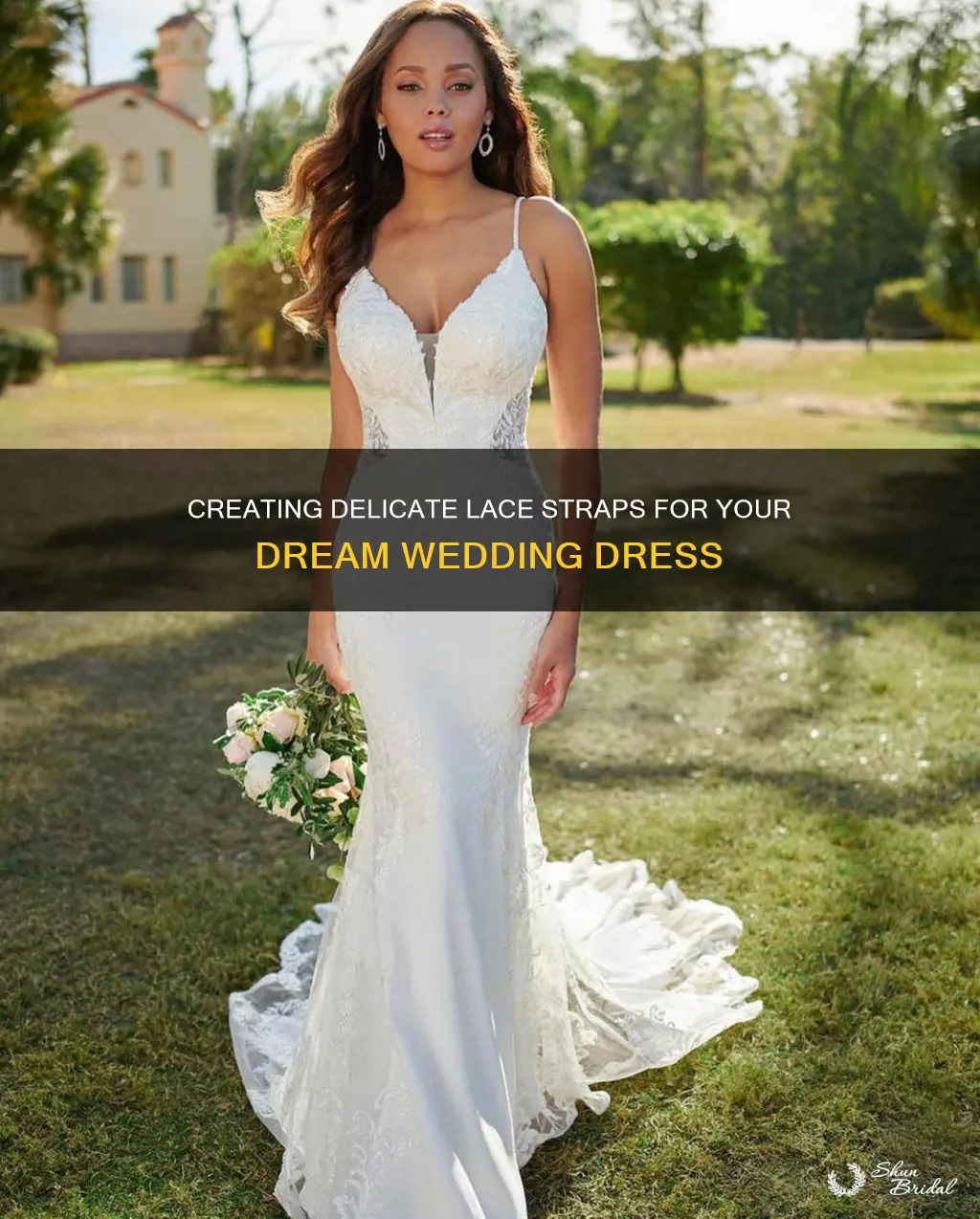 how to make lace straps for wedding dress