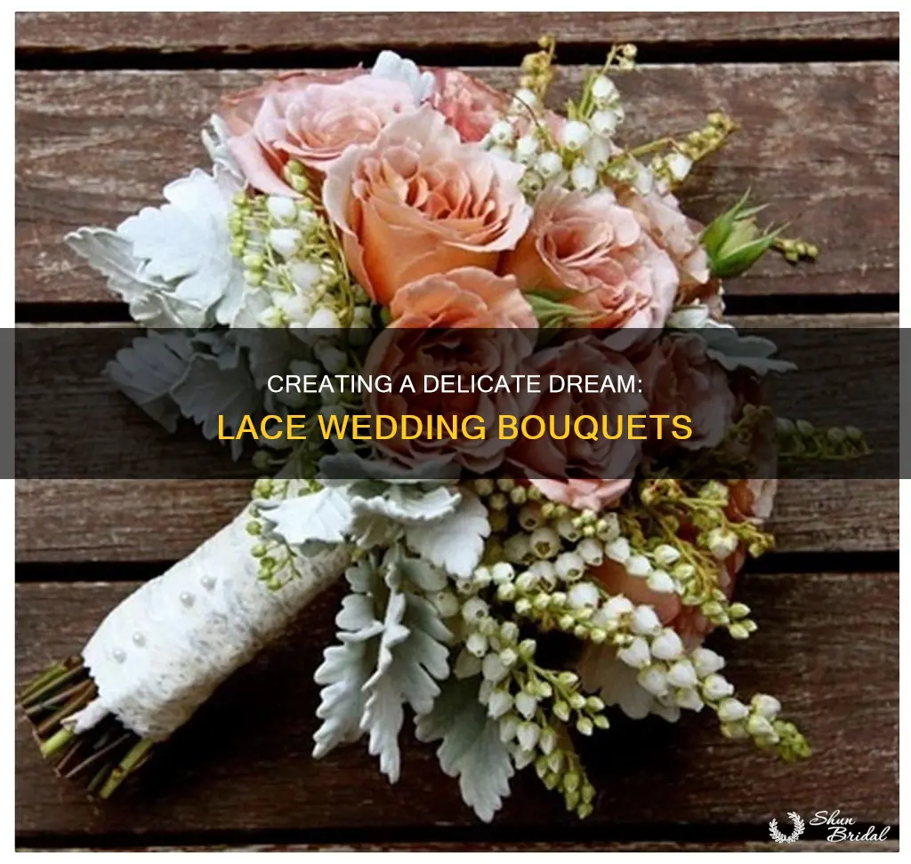 how to make lace wedding bouquet