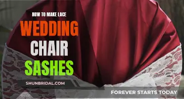 Creating Delicate Lace Chair Sashes for Your Wedding