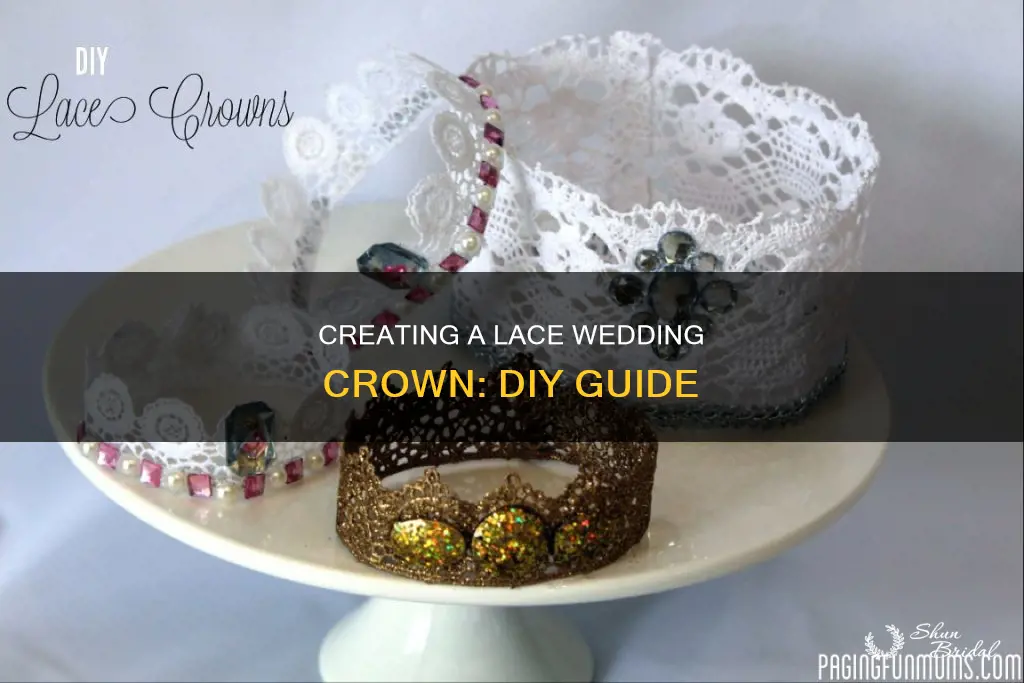 how to make lace wedding crown