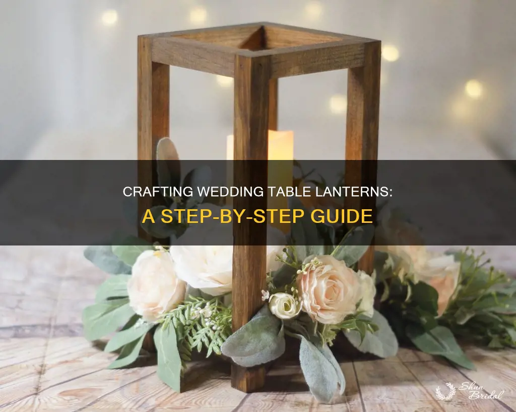 how to make lanterns for a wedding table