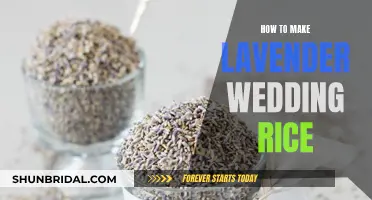 Make Your Own Lavender Wedding Rice