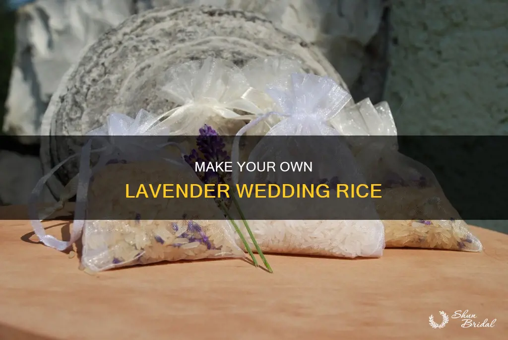 how to make lavender wedding rice