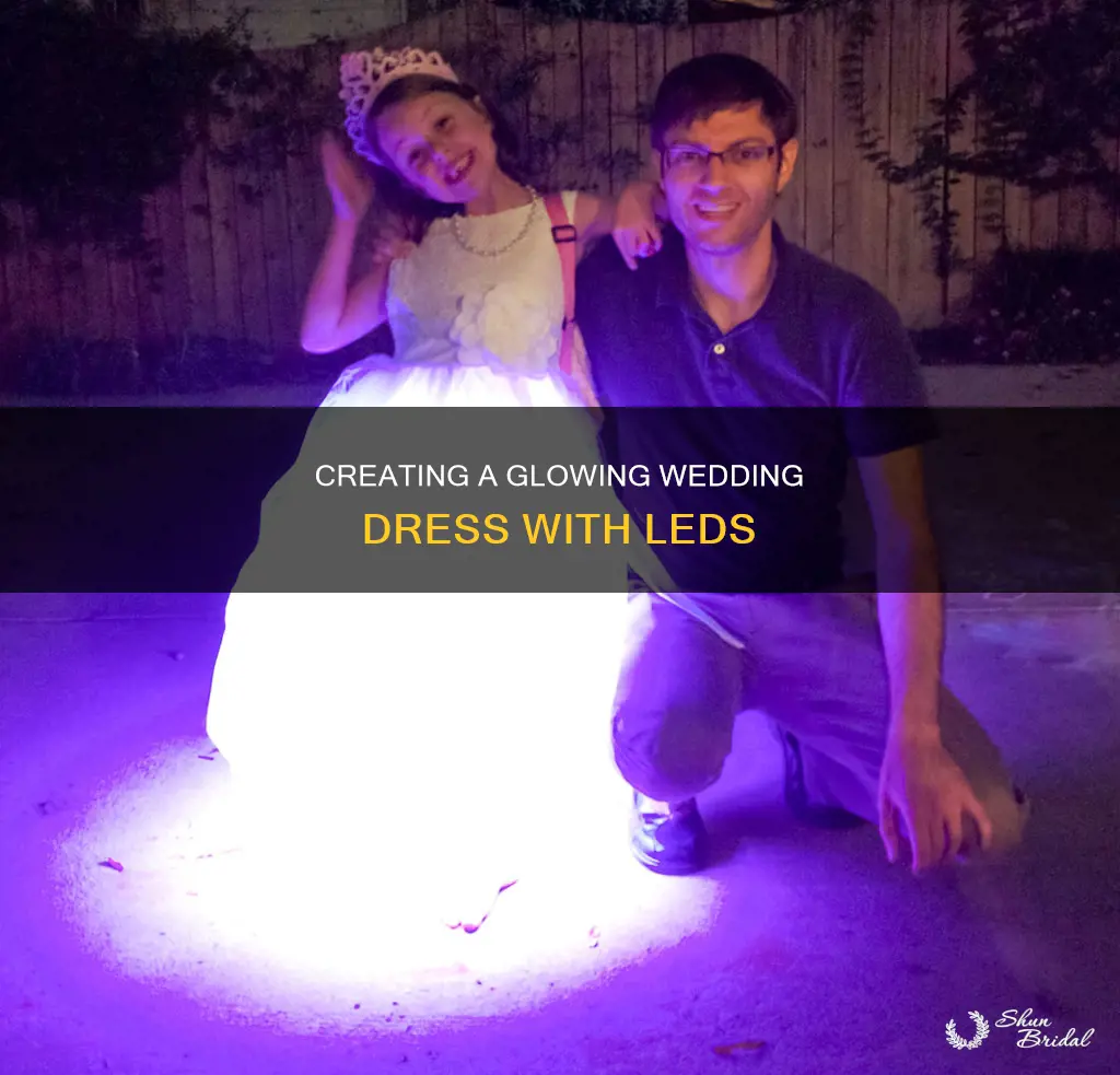 how to make led wedding dress