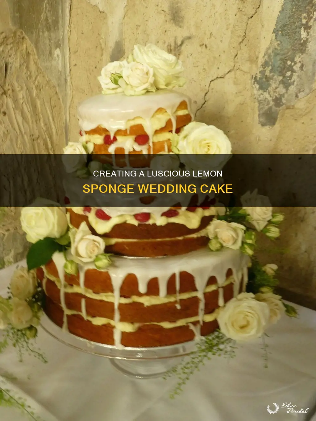 how to make lemon sponge wedding cake