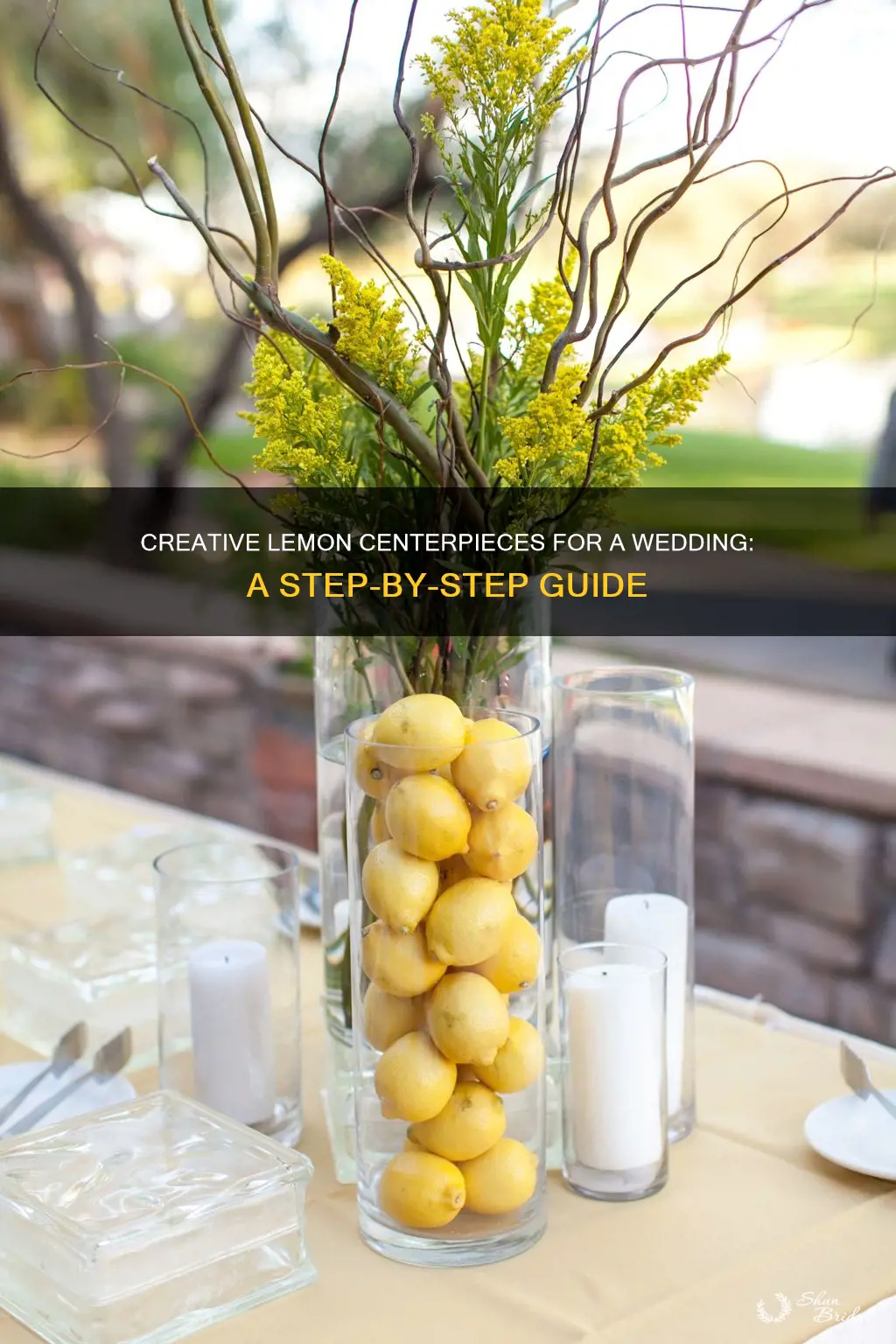 how to make lemon wedding centerpieces