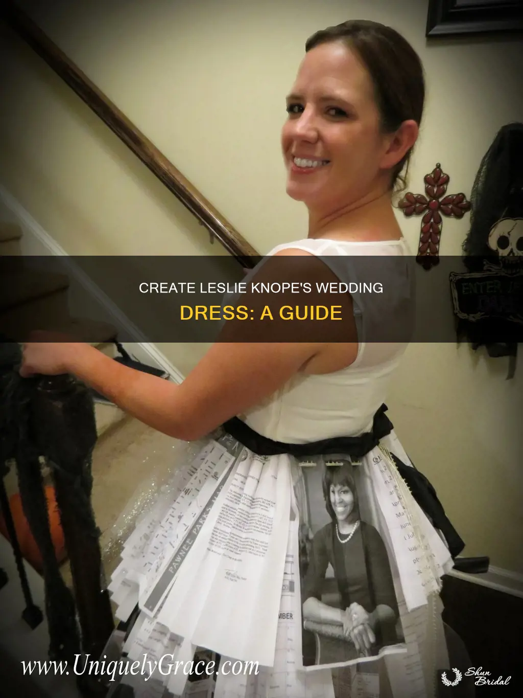 how to make leslie knope wedding dress