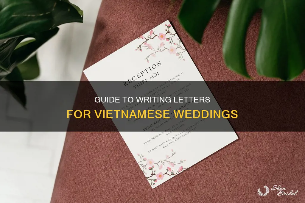 how to make letters for vietnamese wedding