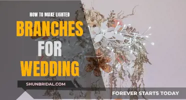 Lighted Branches: DIY Wedding Décor with a Natural Twist