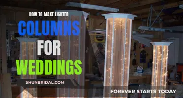 Lighted Wedding Columns: DIY Guide for Your Special Day