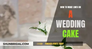 Creating Perfect Lines on Your Wedding Cake