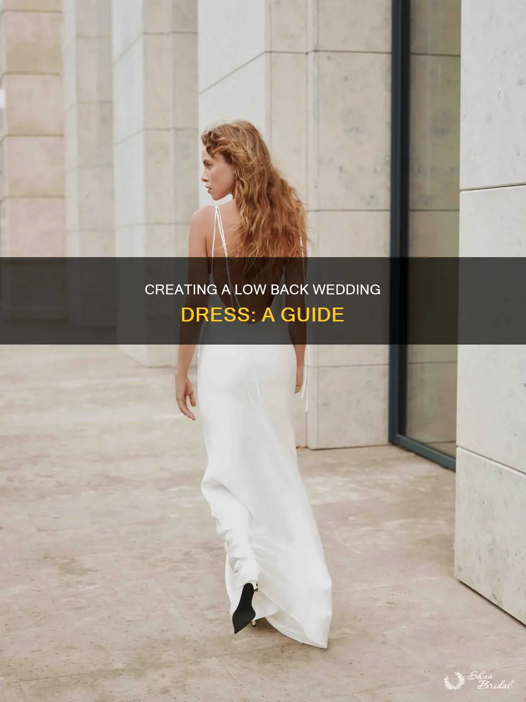 how to make low back wedding dress