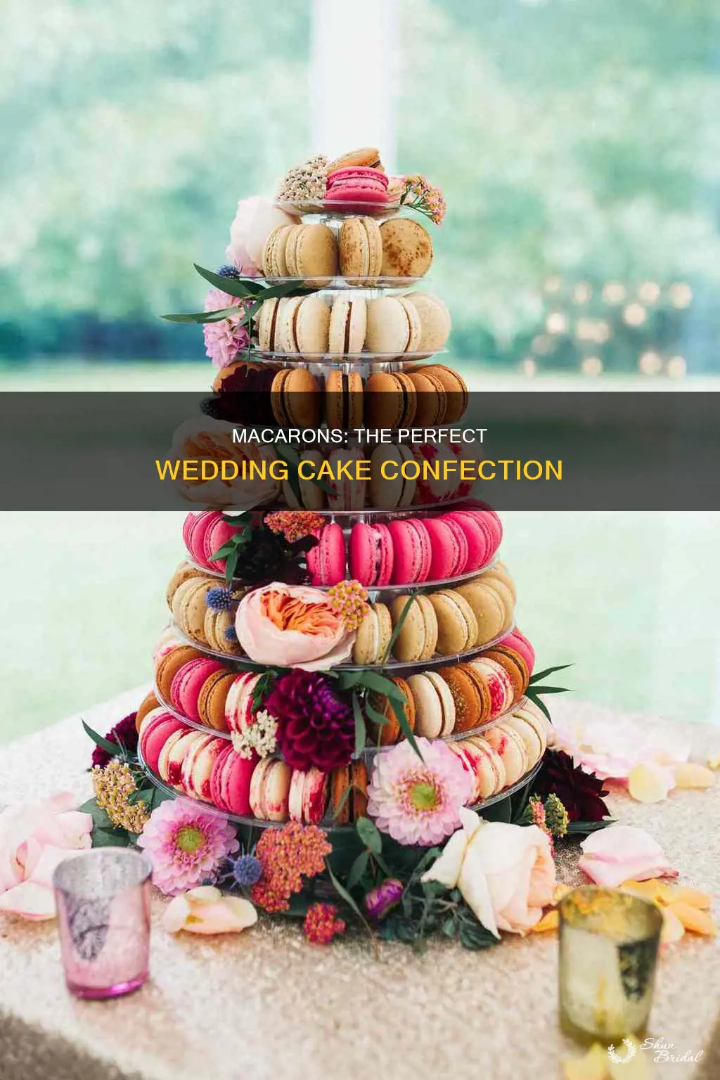 how to make macaron wedding cake