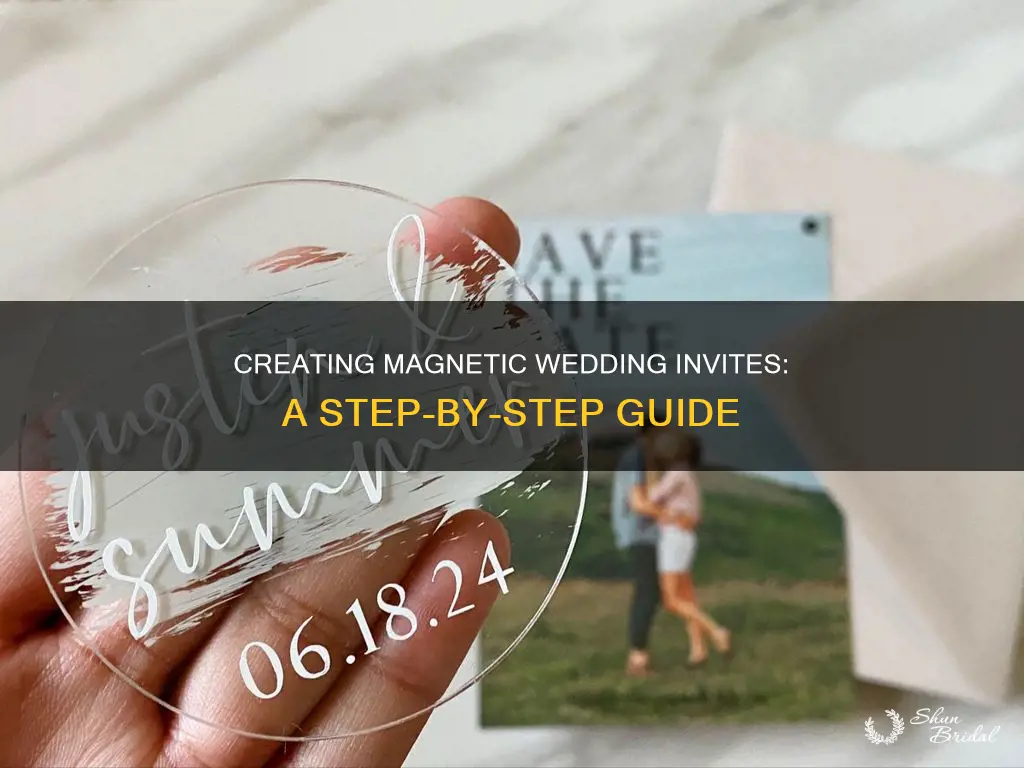 how to make magnet wedding invitations