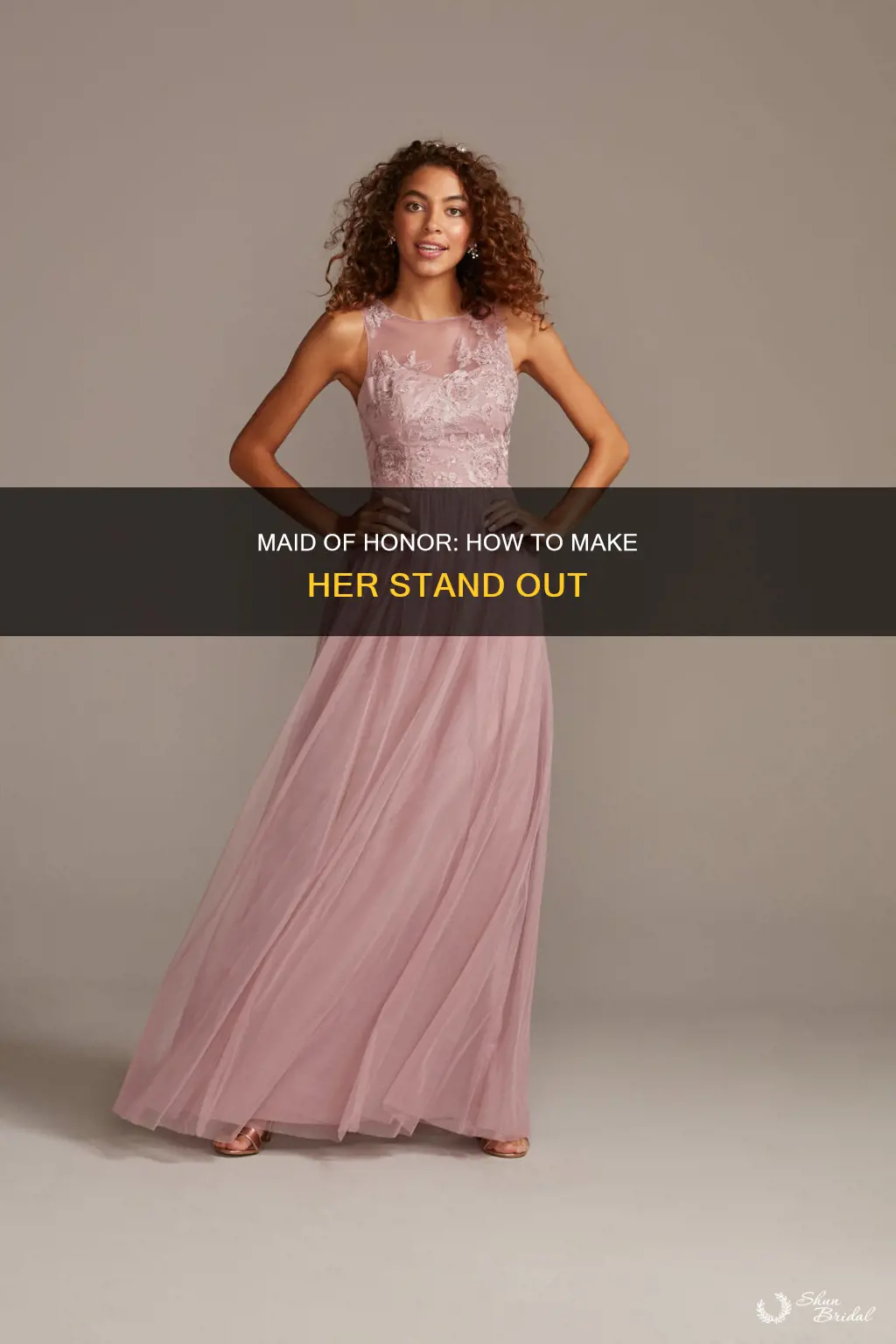 how to make maid of honor stand out from bridesmaids