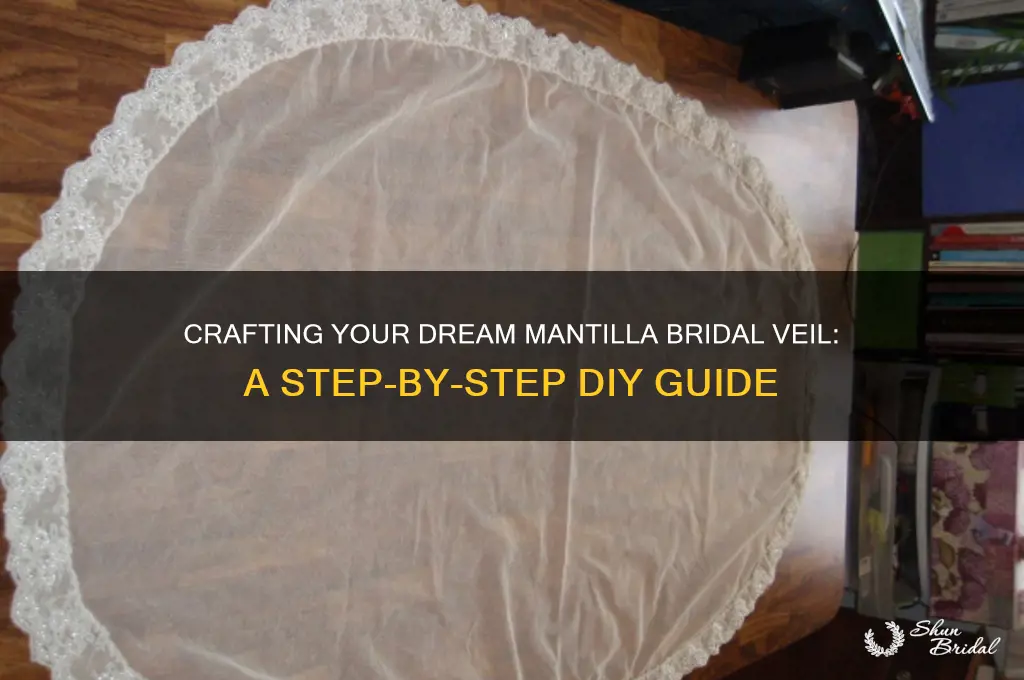 how to make mantilla bridal veil