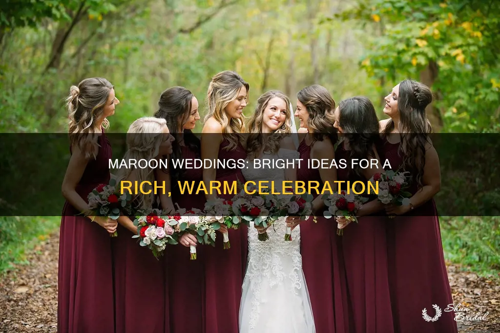 how to make maroon not a dark wedding