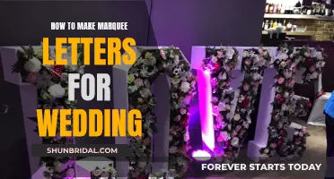 Make Your Own Marquee Letters for Your Wedding Day