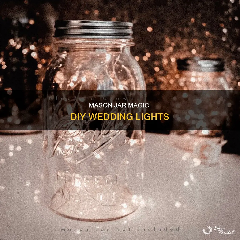 how to make mason jar lights for weddings