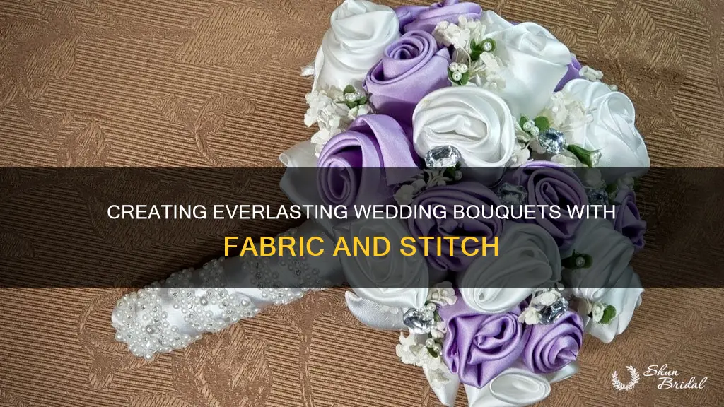 how to make material wedding bouquets