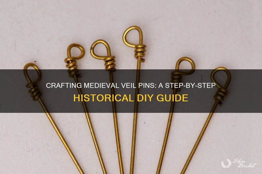 how to make medieval veil pins