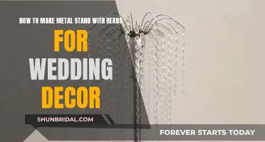 Beaded Metal Stands: DIY Wedding Decor Ideas