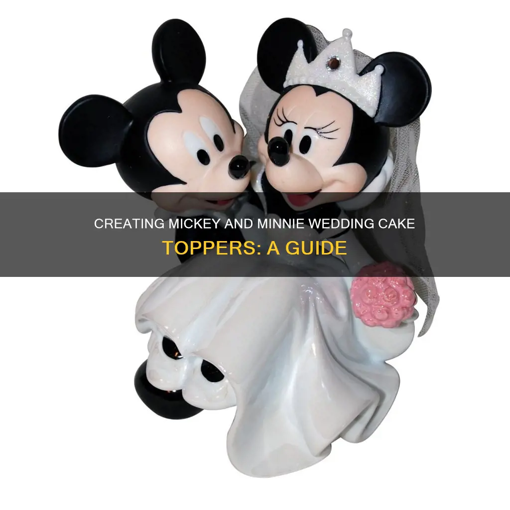 how to make mickey and minnie wedding cake topper