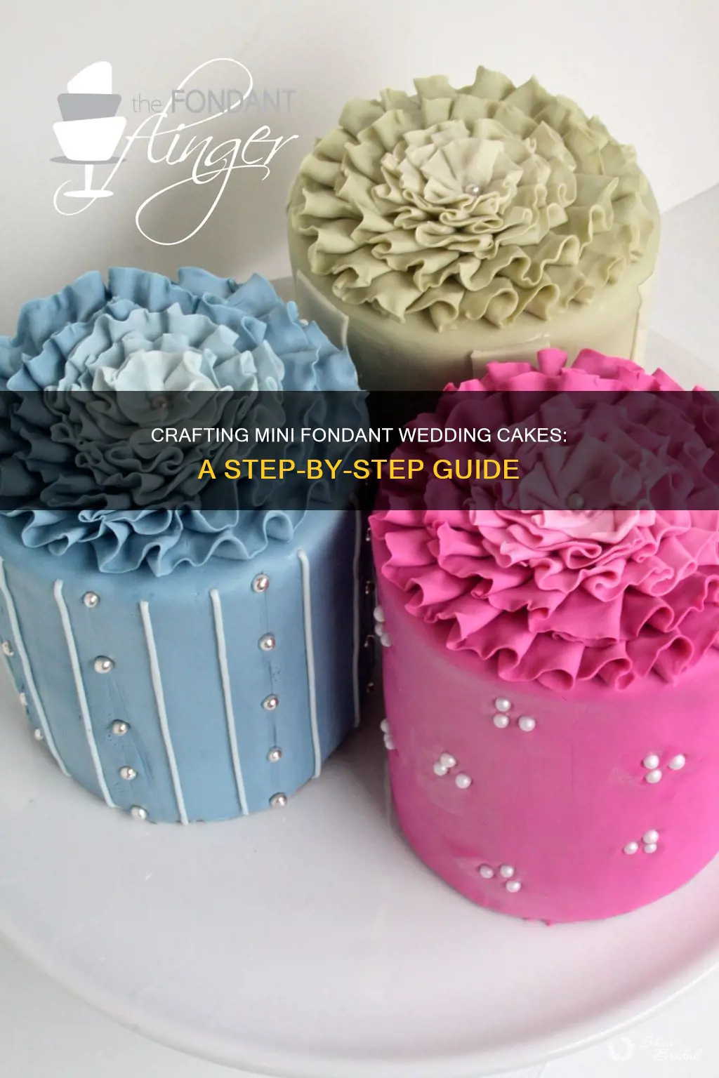 how to make mini fondant wedding cakes