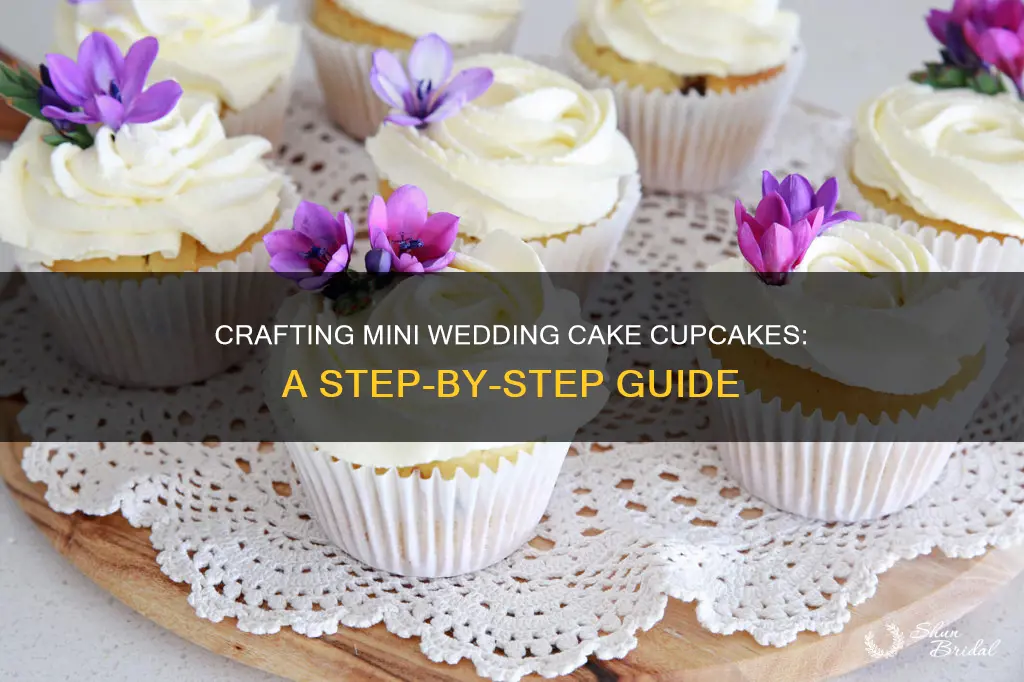 how to make mini wedding cake cupcakes