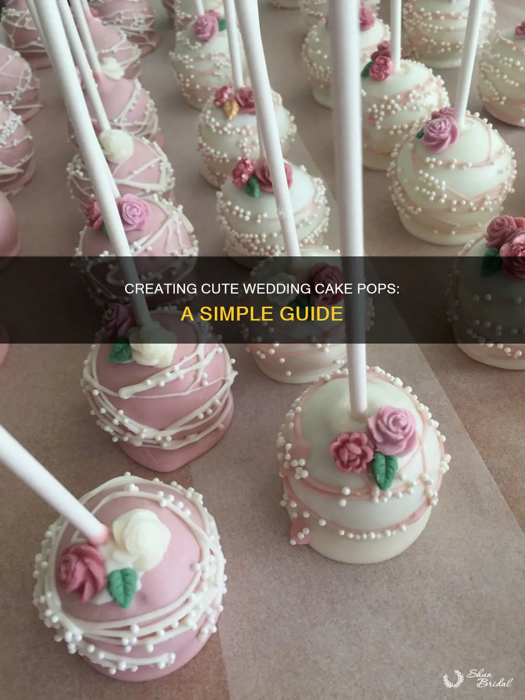 how to make mini wedding cake pops