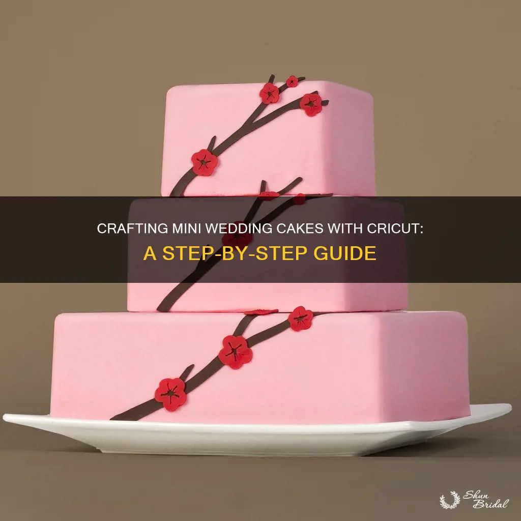 how to make mini wedding cakes with cricut