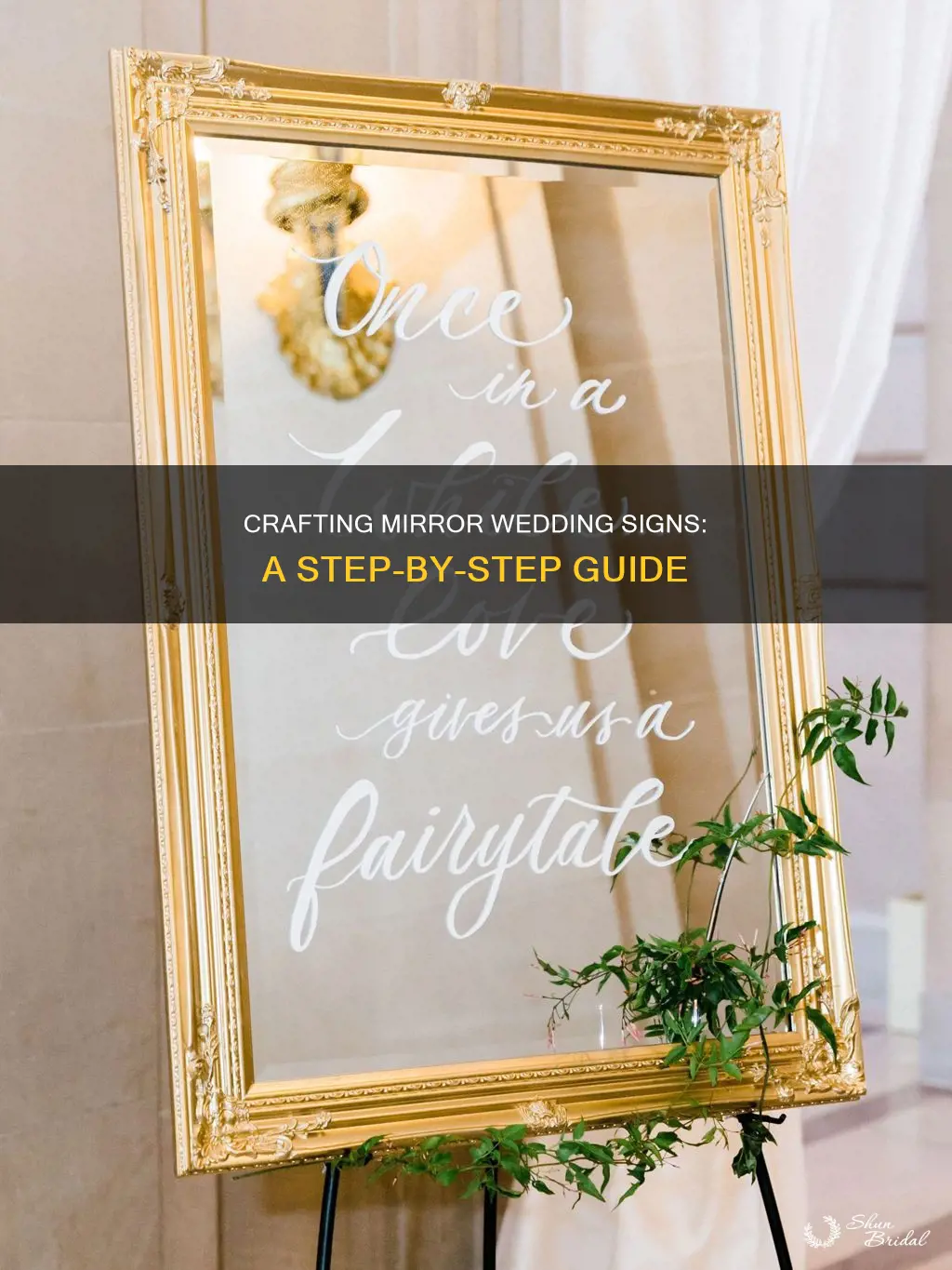 how to make mirror wedding signs