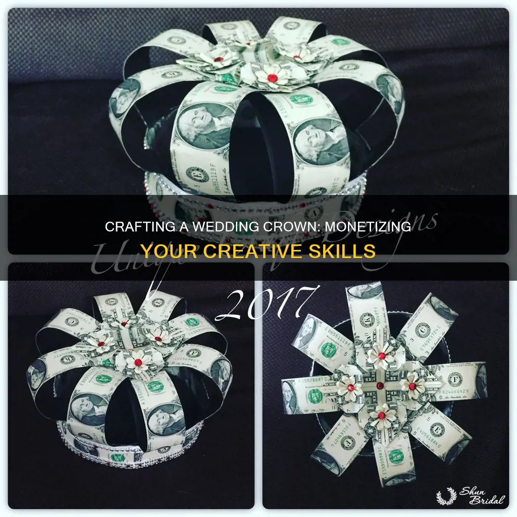 how to make money crown for wedding