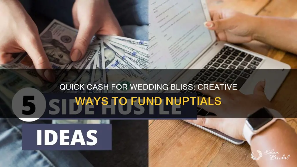 how to make money for a wedding fast