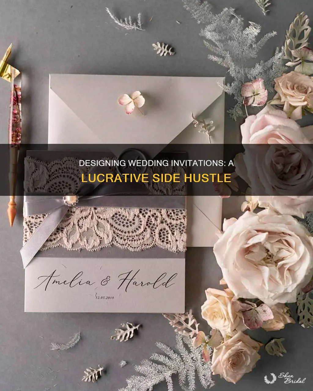 how to make money making wedding invitations