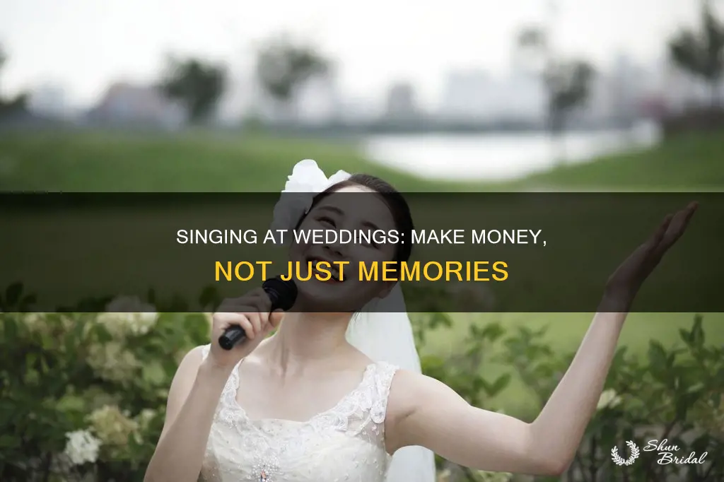 how to make money singing at weddings