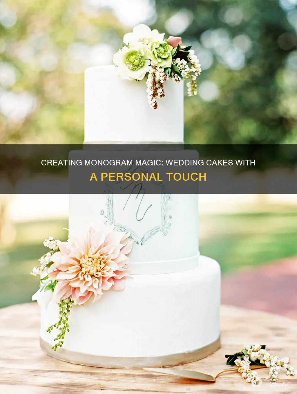 how to make monograms for wedding cakes