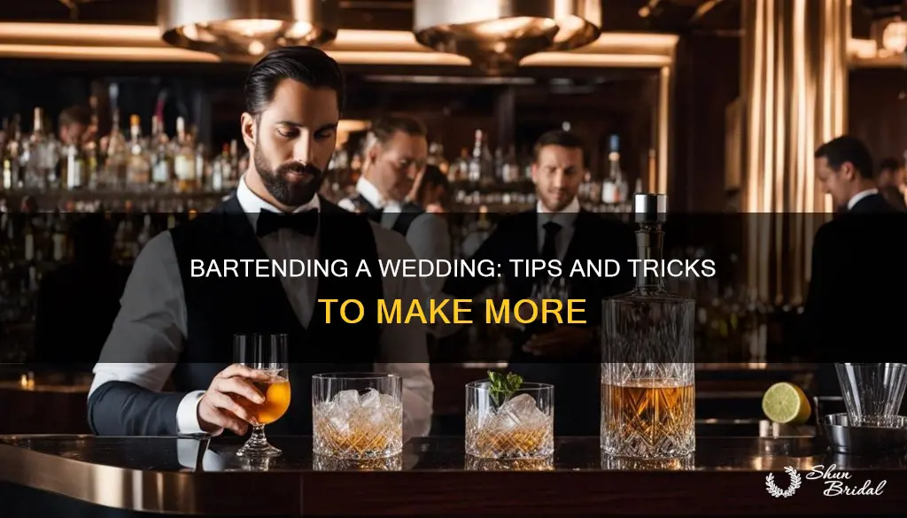 how to make more tips bartending a wedding